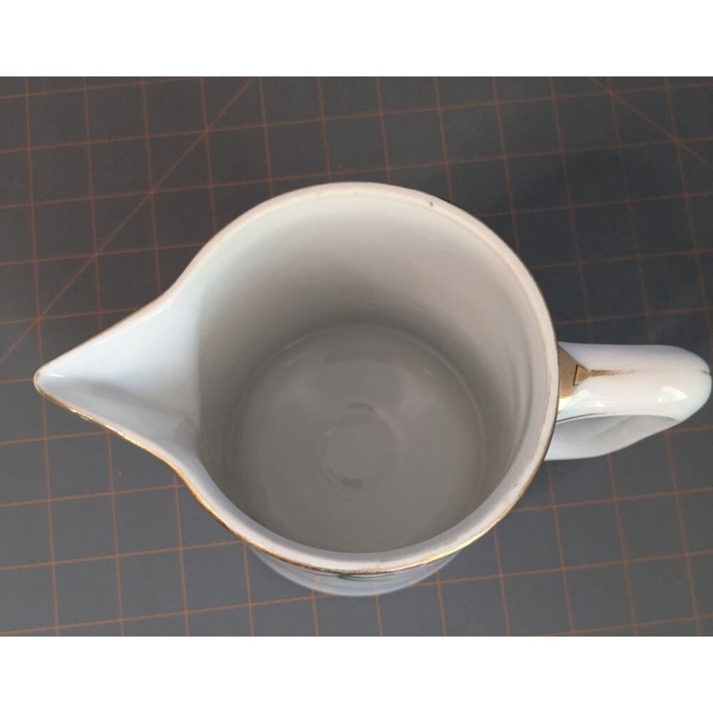 Noritake Azalea Porcelain Pitcher 28oz Floral Gold Trim 5.75" Japan Juice jug mi - Picture 3 of 15